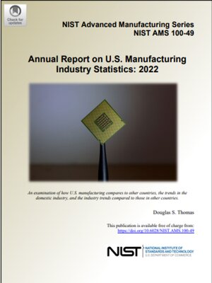 cover image of Annual Report on U.S. Manufacturing Industry Statistics: 2022 PublishedOctober 20, 2022